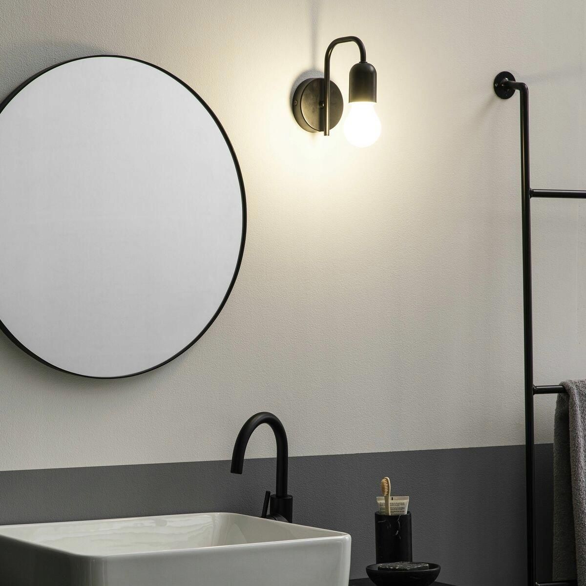 Lampa Inspire Kinkiet Varela Czarny E27 Ip44 (3276007502398