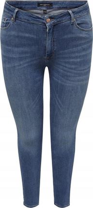 Only niebieskie jeansy proste plus size 46