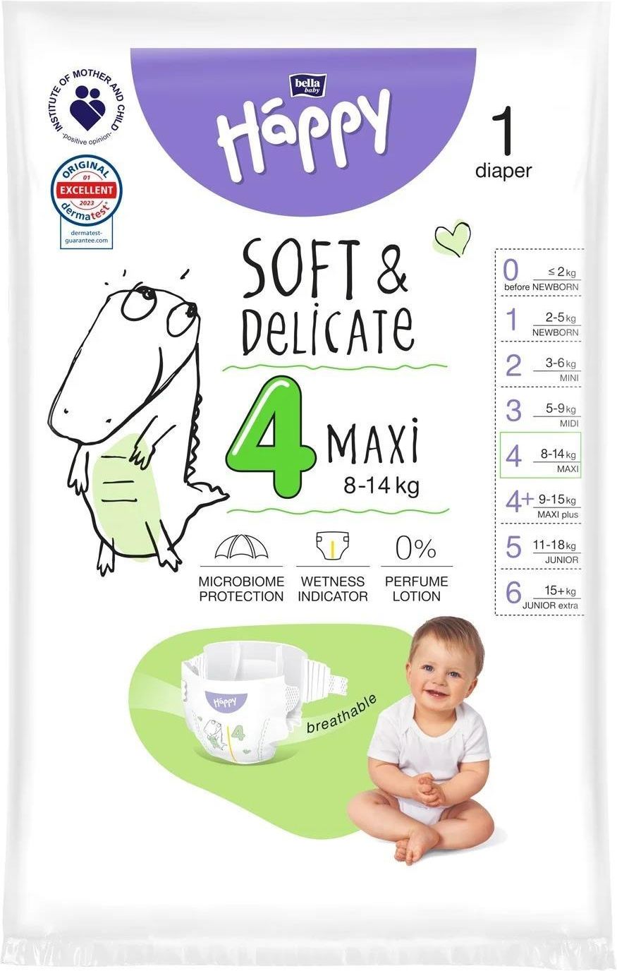 Bella Baby Happy Windel Pants Gr.4 Maxi - 88 Stück Öko-Pack Höschenwindeln 8-14 Kg