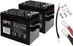 Zdjęcie 2x Akumulator Volt OPTI VRLA AGM 12V 90Ah + Przewód do łączenia 3SPZC21726 12V/24V - Tychy