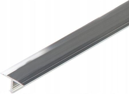 Profil fugowy łączący aluminium poler CEZAR 13mm 2,5m Srebrny