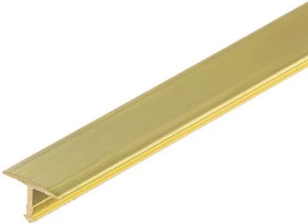 Profil fugowy łączący mosiądz naturalny CEZAR 13mm 2m Złoty