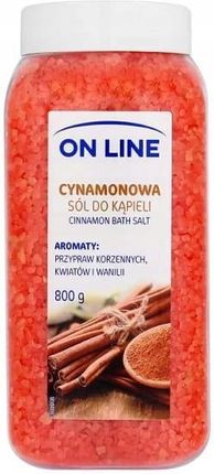 On Line Sól do kąpieli Cynamonowa 800g