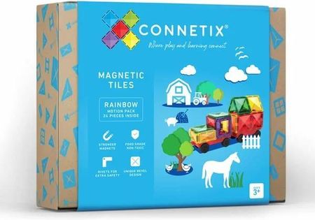 Connetix - Klocki magnetyczne Rainbow Motion Pack - 24 el.
