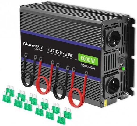 Qoltec Monolith 6000 MS Wave 12V/230V 3000W/6000W USB
