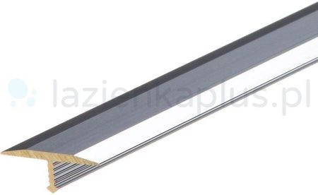 Profil fugowy łączący mosiądz chrom CEZAR 26mm 2m Srebrny