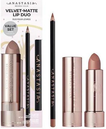 ANASTASIA BEVERLY HILLS - Lipstick & Mini Lip Liner Duos – Zestaw do makijażu ust Deep Taupe & Blush Brown