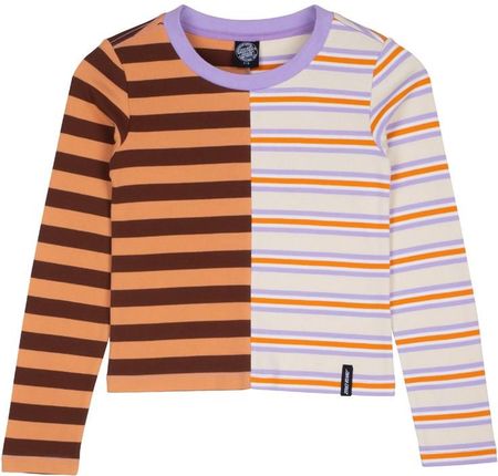 koszulka SANTA CRUZ - Split Stripe L/S T-Shirt Sepia Stripe (SEPIA STRIPE) rozmiar: 10
