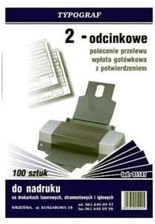 Typograf Druk Offsetowy Polecenie Przelewu 2-Odc Do Drukarek A4 100 Kartek /01141/