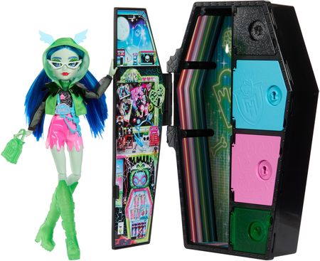 Mattel Monster High Straszysekrety Ghouilla Yelps S3 Neonowa HNF81