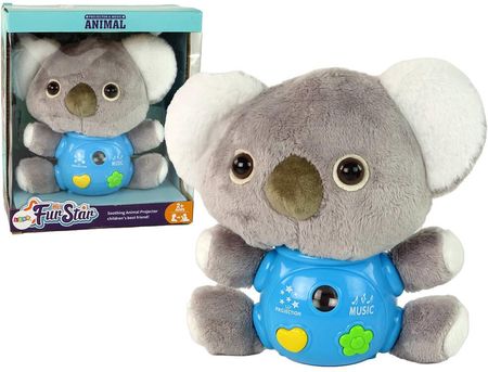 Leantoys Koala Projektor Dźwięki Zabawka Interaktywna Szara