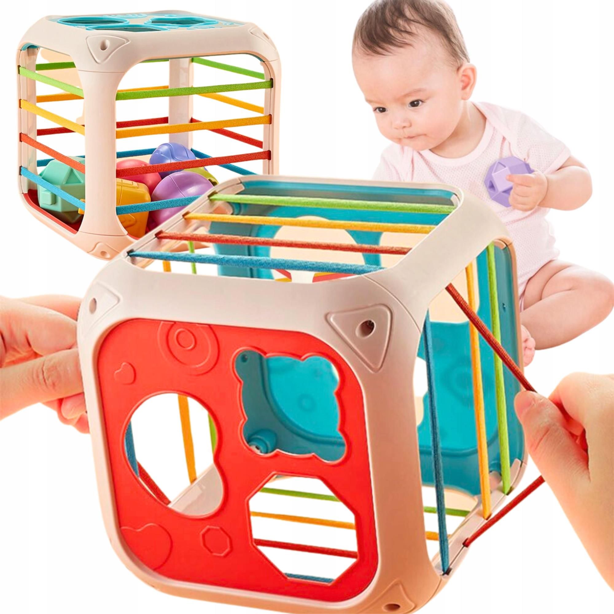 Domoda Sorter Układanka Edukacyjna Sensoryczna Montessori Zabawka Dla ...
