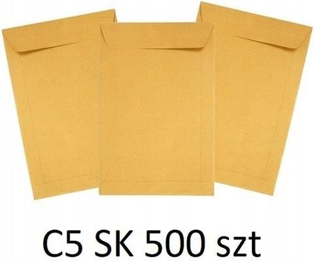 Neopak Koperty Papierowe Listowe Brązowe C5 500szt. Sk