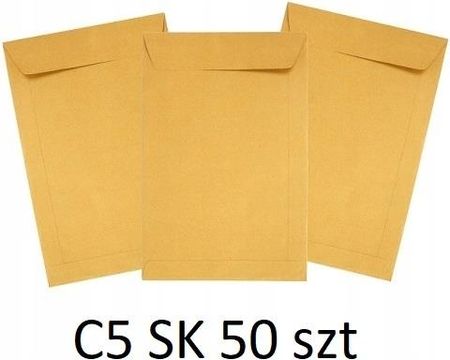 Neopak Koperty Papierowe Listowe Brązowe C5 50szt. Sk