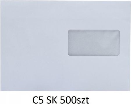 Neopak Koperty Papierowe Listowe Białe C5 Z Oknem 500szt.