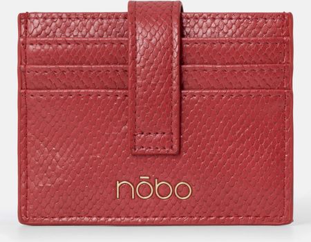 Mały portfel Nobo, etui na karty czerwony