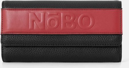 Czarny portfel Nobo z czerwonym logo