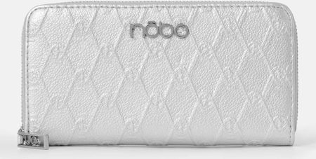 Srebrny portfel Nobo z monogramem