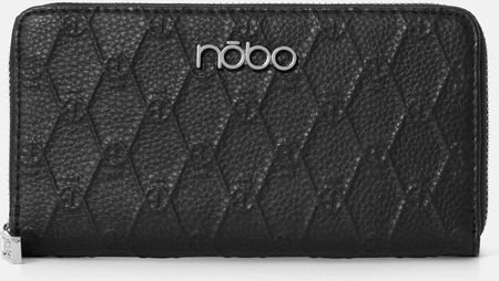 Czarny portfel Nobo z monogramem
