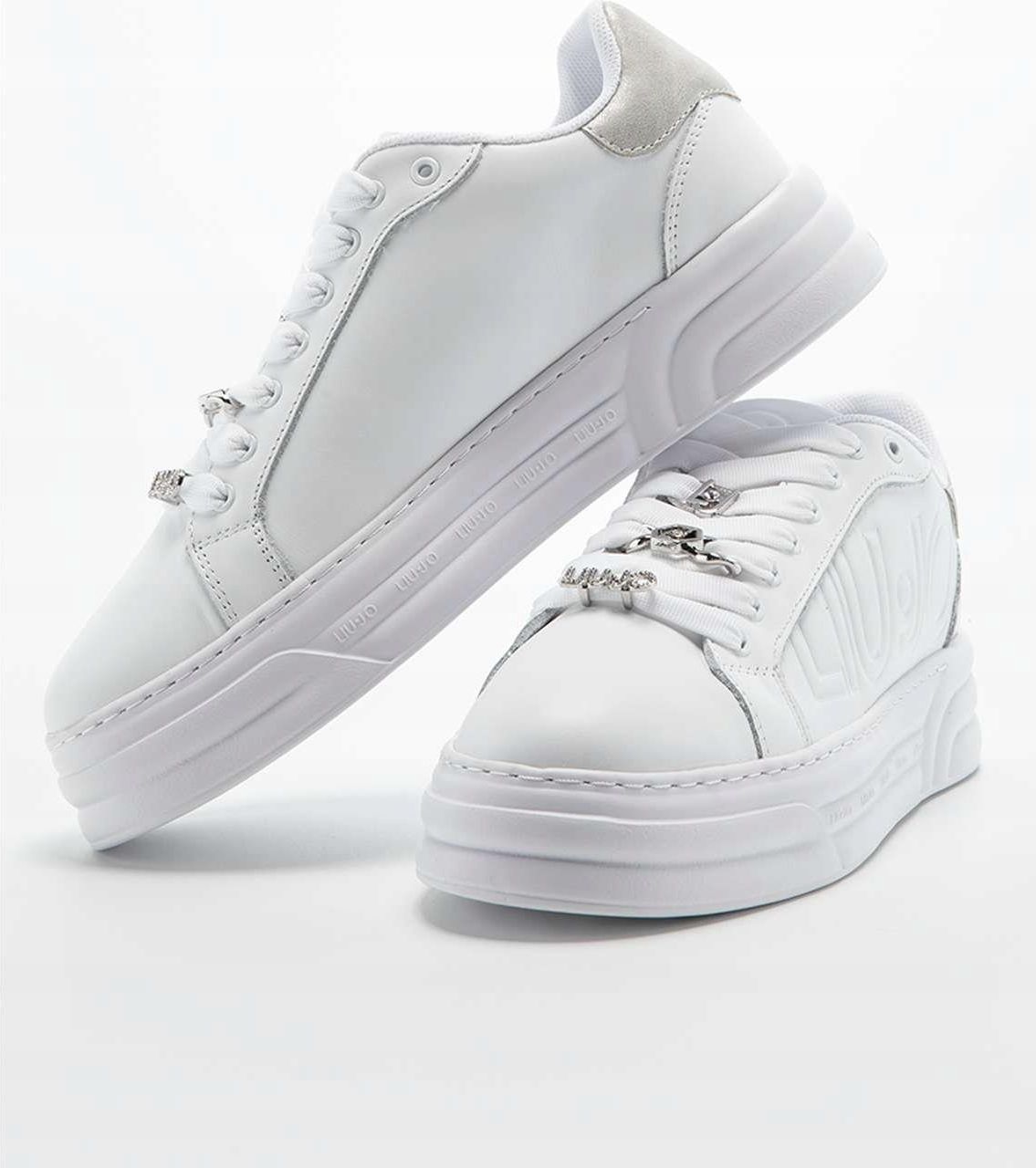 Liu Jo Women's White Leather sneakers - Liu Jo - Obuwie damskie