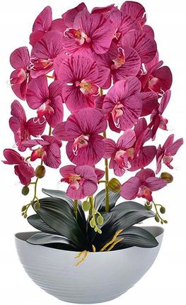 Partner Sztuczny Storczyk Orchidea Kompozycja Kwiat Doniczce Ozdoba Imienin