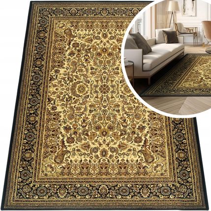 Toda-Carpets Dywany Tureckie Czarny Orientalny Dywan 200X290