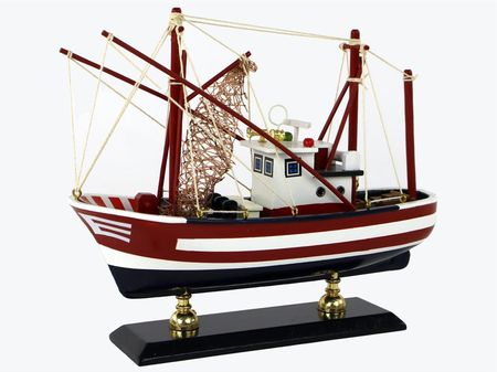 Import Leantoys Statek Model Kolekcjonerski Drewniany Maszty