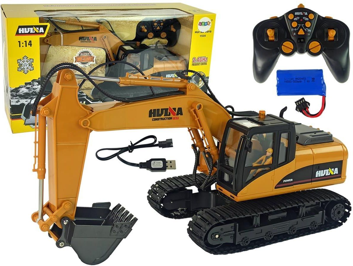ホビーラジコン DeepRacer Import Leantoys Żółta Gąsienica Koparka Rc 1:14 Zdalnie Sterowana