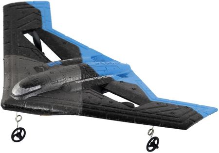 Import Leantoys Samolot R/C 4D-G4 Światła Niebieski Czarny - zdjęcie 2