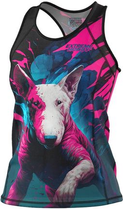 Koszulka Sportowa Techniczna Damska Tank Top Extreme Hobby Vivid Bull Terrier