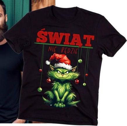 Śmieszna koszulka męska świąt nie będzie