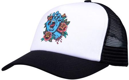 czapka z daszkiem SANTA CRUZ - Screaming Flash Meshback White/Black (WHITE/BLACK) rozmiar: OS