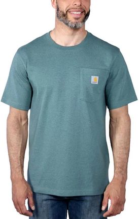 Koszulka męska T-shirt Carhartt Heavyweight Pocket K87 GE1 Sea Pine Heather