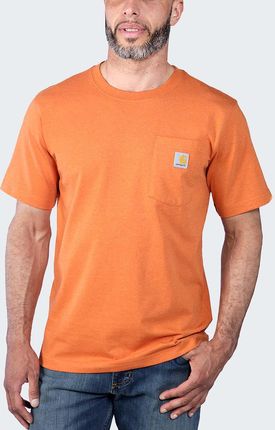 Koszulka męska T-shirt Carhartt Heavyweight Pocket K87 Q66 Marmalade Heather
