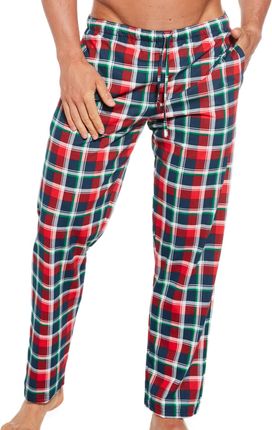 Spodnie męskie do piżamy Cornette 691/47 zielono-czerwone (2XL)