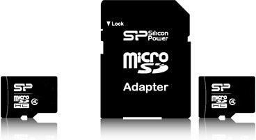 SILICON POWER microSDHC 8GB Class 4 ( SP008GBSTH004V10-SP)