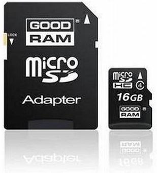 Goodram microSDHC 16GB Class 4 (SDU16GHCGRNR)