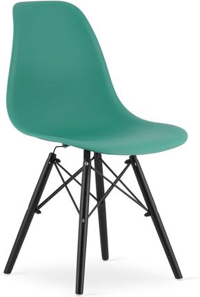 Krzesło OSAKA zielone / nogi czarne x 2