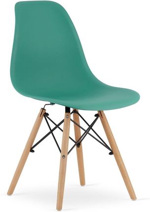 Krzesło OSAKA zielone / nogi naturalne x 2