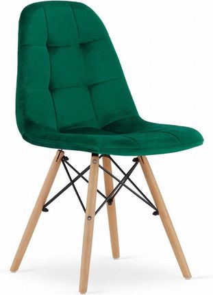 Krzesło DUMO - ciemna zieleń aksamit x 3