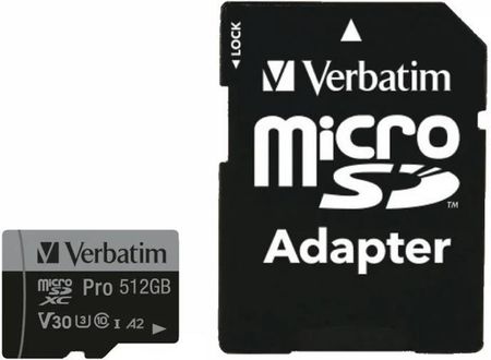 Verbatim pamięć flash 512 GB MicroSDXC UHS-I Klasa 10 (47046)