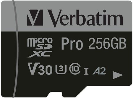 Verbatim pamięć flash 256 GB MicroSDXC UHS-I Klasa 10 (47045)