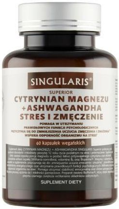 Singularis Superior Cytrynian Magnezu + Ashwagandha 60Kaps.