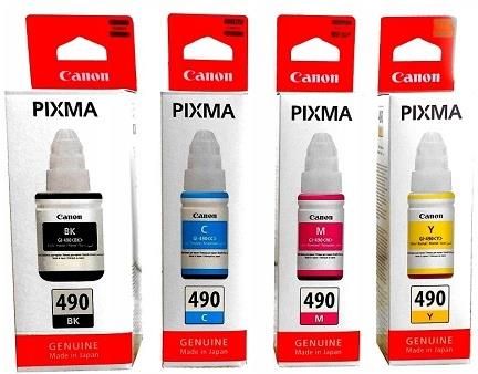 Canon 4X Tusz Gi-490 Pixma G3410 G4410 G3411 G4400 (FUFUFU120)