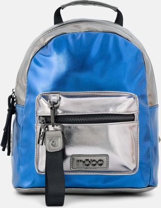Kompaktowy plecak Nobo w niebiesko-srebrnym kolorze