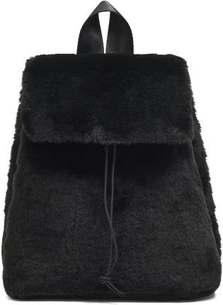 Cropp - Czarny plecak z imitacji futra - Czarny
