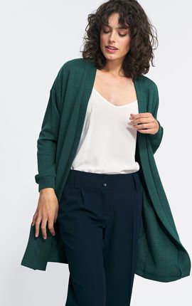 Niezapinany zielony sweter - SW11 (kolor zielony, rozmiar 36/38)