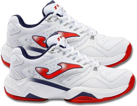 Buty sportowe dziecięce do tenisa ziemnego squasha Joma Master 1000 JR JMATW2302C białe/czerwone (36)