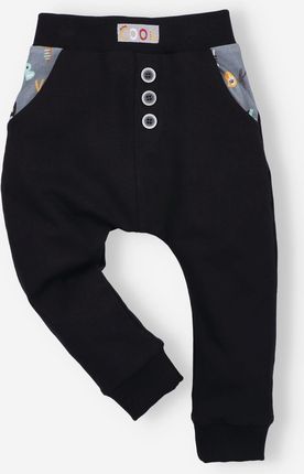 Spodnie dresowe ALFABET z bawełny organicznej dla chłopca