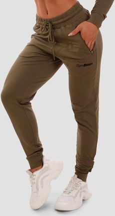 GymBeam Damskie spodnie dresowe TRN Olive